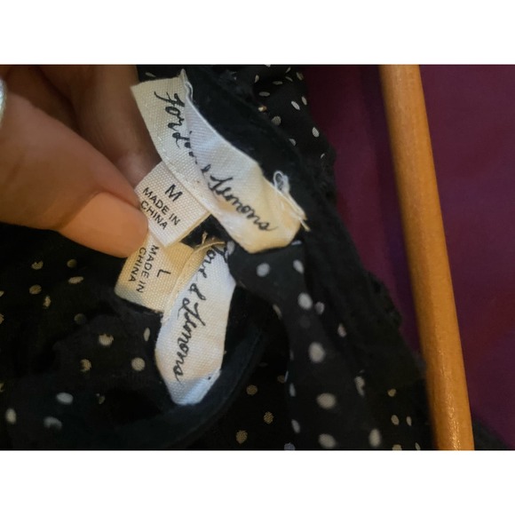 FOR LOVE & LEMONS Swim 2 Piece Cookies and Cream SET Skirt Crop Top - Picture 5 of 6